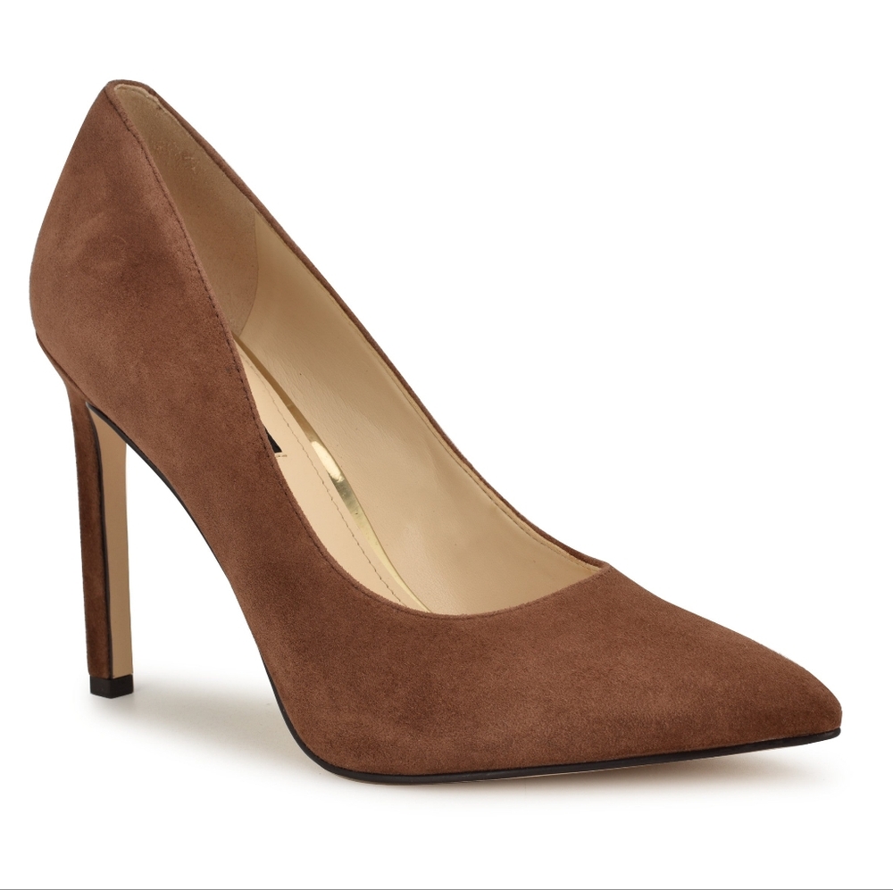 Nine West - Chocolate Tatiana Pointy Toe Pump - 12M